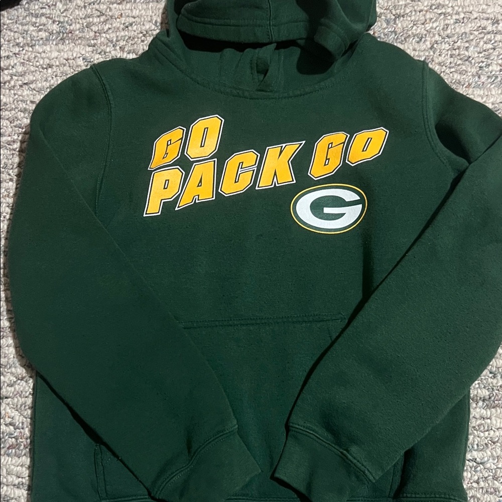Green Bay Packers Kids Green Hoodie